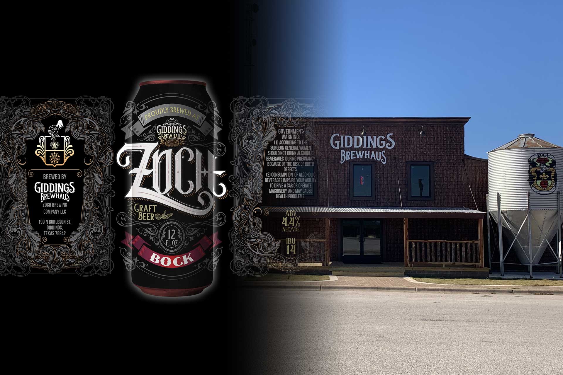 Giddings Brewhaus Branding Design
