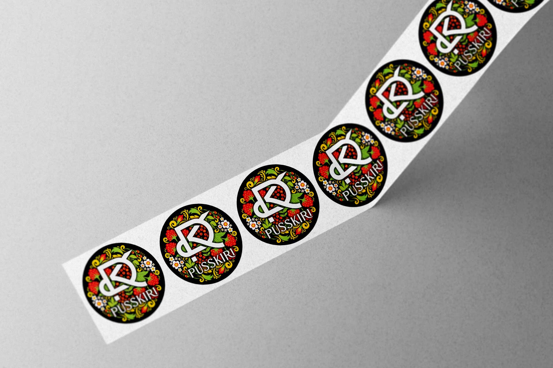 PUSSKIRI Sticker Design